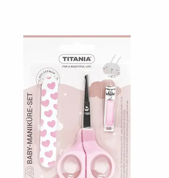 TITANIA SET BOX MANICURE BB 3 PCS CISEAU/COUPE ONGLE/LIME 1296