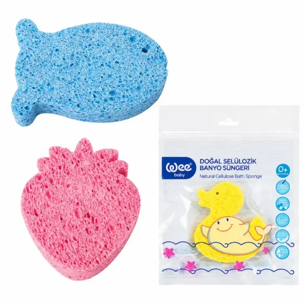 WEE EPONGE DE BAIN EN CELLULOSE NATUREL 915