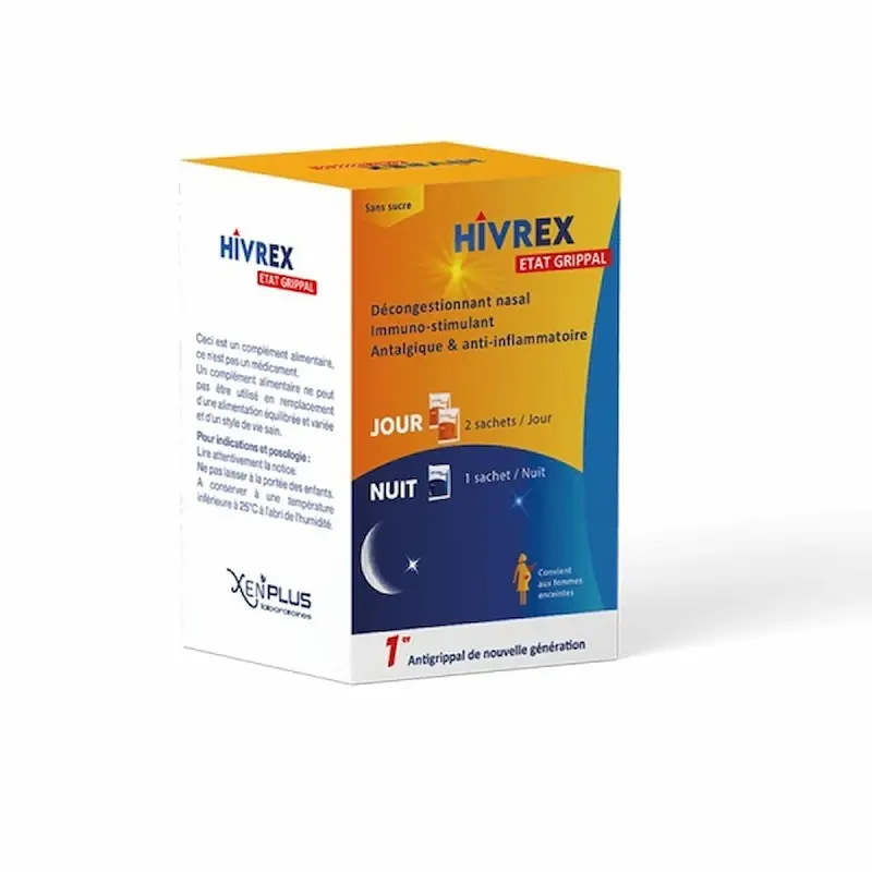 XEN HIVREX ADULTES ETAT GRIPPAL 12 SACHETS