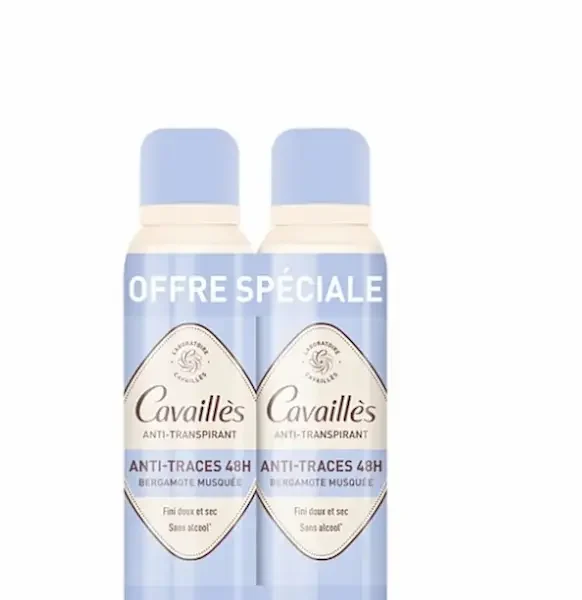 ROGE CAVAILLES PACK DEO ANTI-TRACES 48H LOT DE 2 150ML