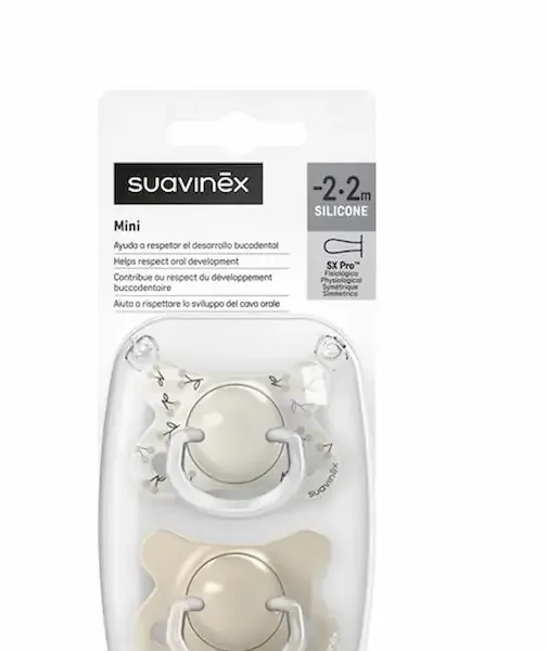 SUAVINEX 2 MINI SUCETTE EN SILICONE -2.2M(SX)