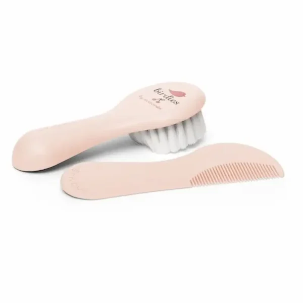 SUAVINEX BROSSE ET PEIGNE BIRDIES ROSE